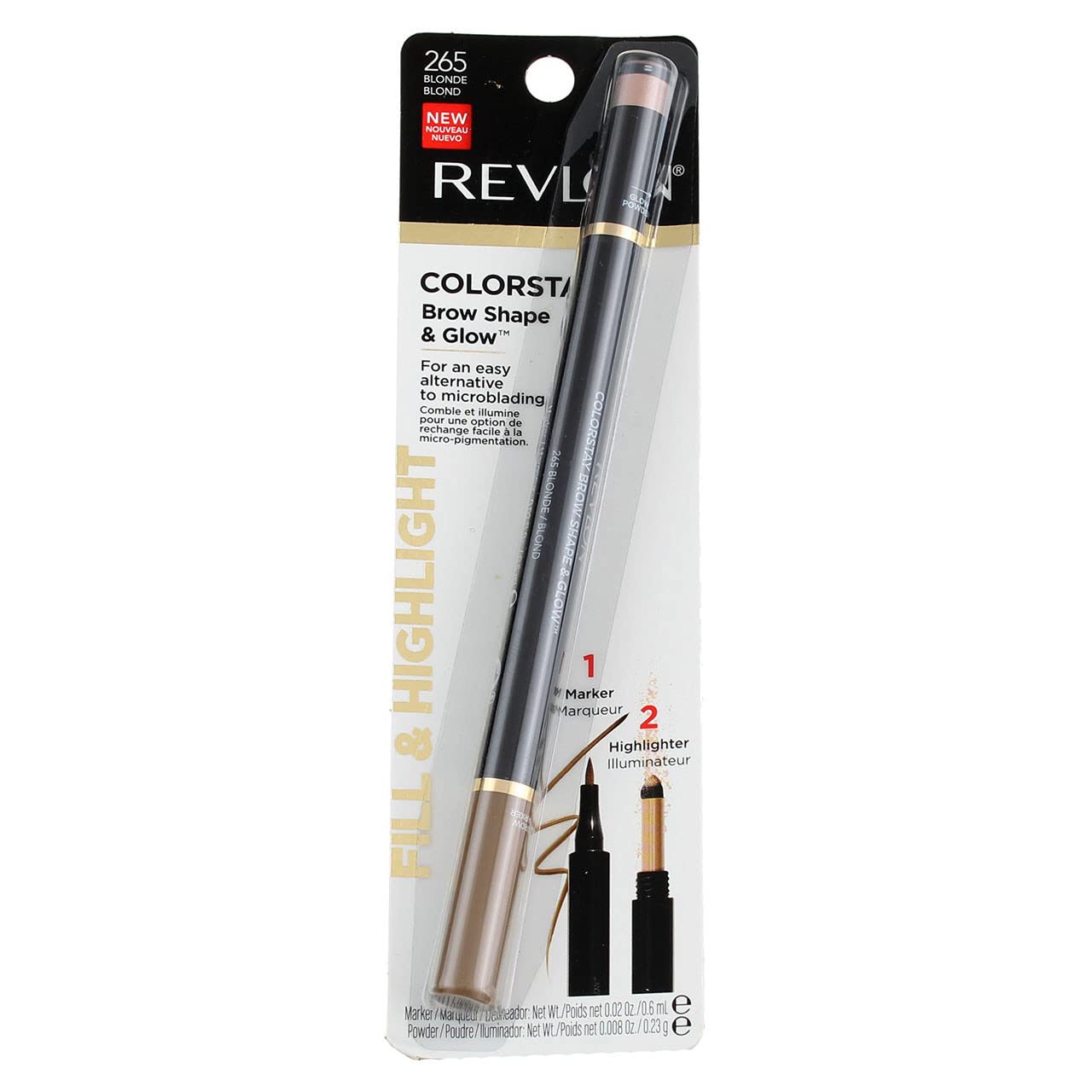 Marcador e Iluminador de Cejas Revlon Colorstay Shape & Glow Blonde - Venta Internacional