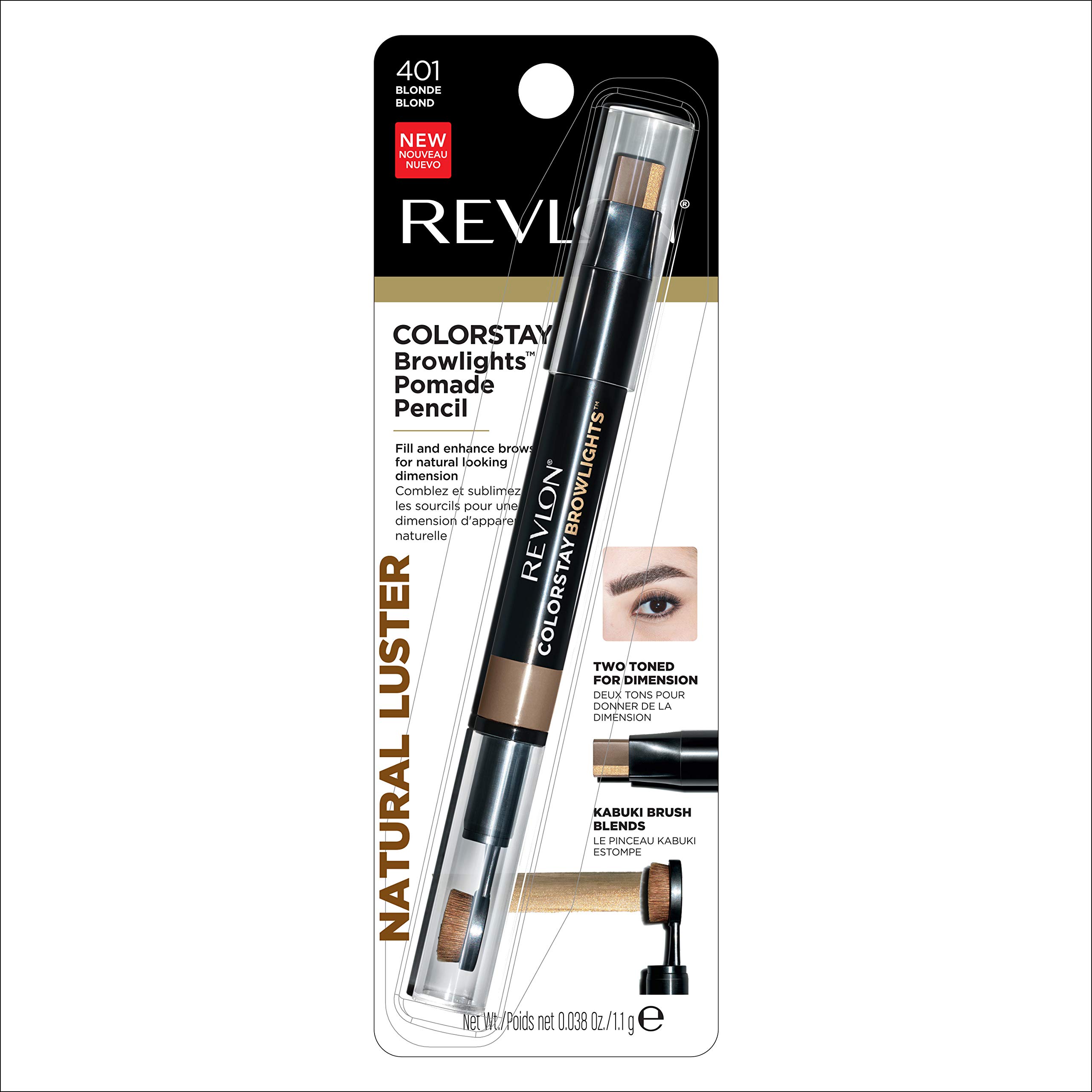 Foto 4 pulgar | Lápiz e Iluminador de Cejas Revlon Colorstay Browlights - Venta Internacional