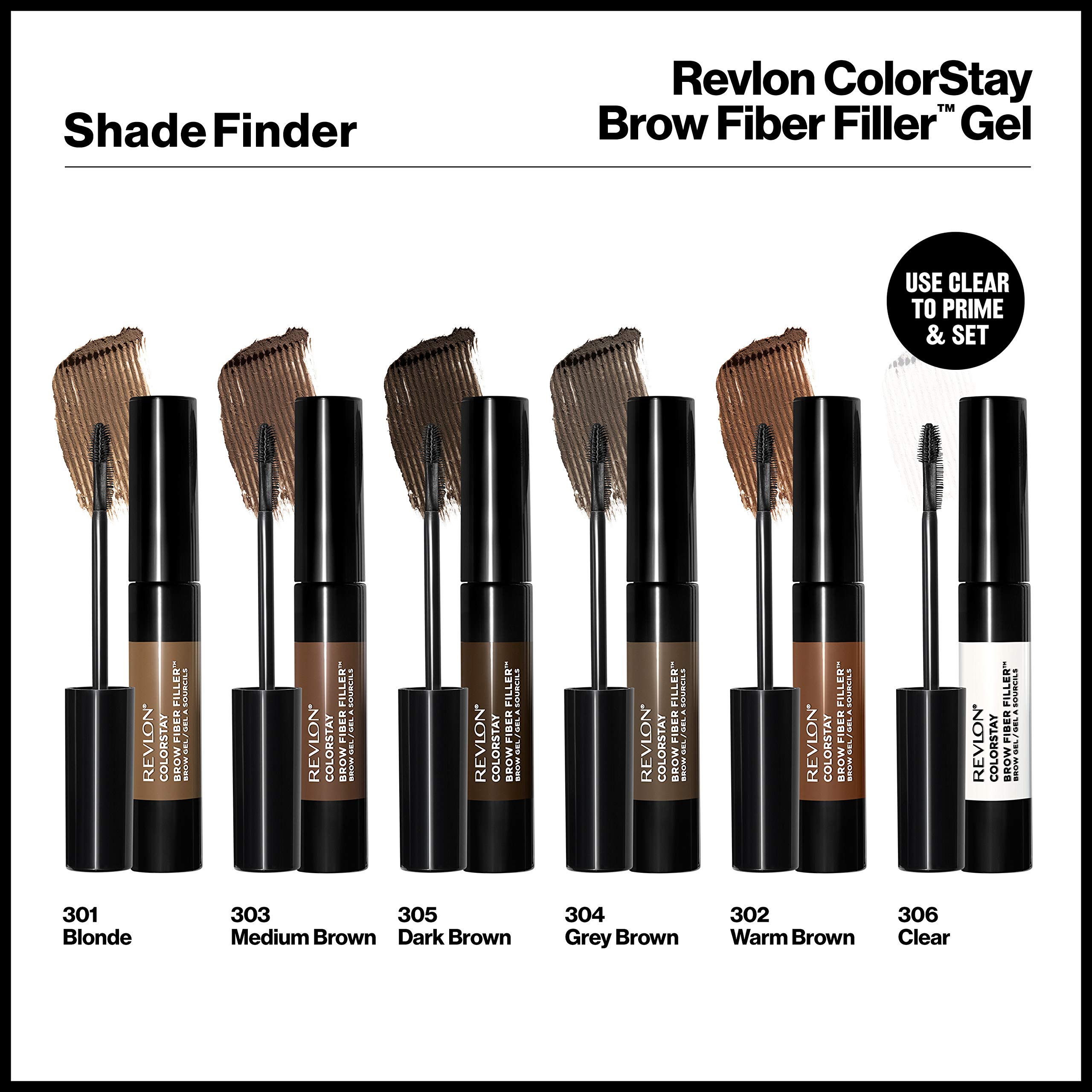 Foto 8 pulgar | Gel Para Cejas Revlon Color Stay Brow Fiber Filler 301 Blonde - Venta Internacional.