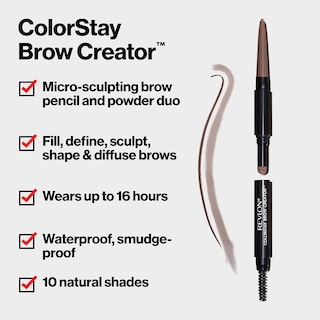Foto 3 | Lápiz y Polvo para Cejas Revlon Colorstay Brow Creator 600 Blonde - Venta Internacional