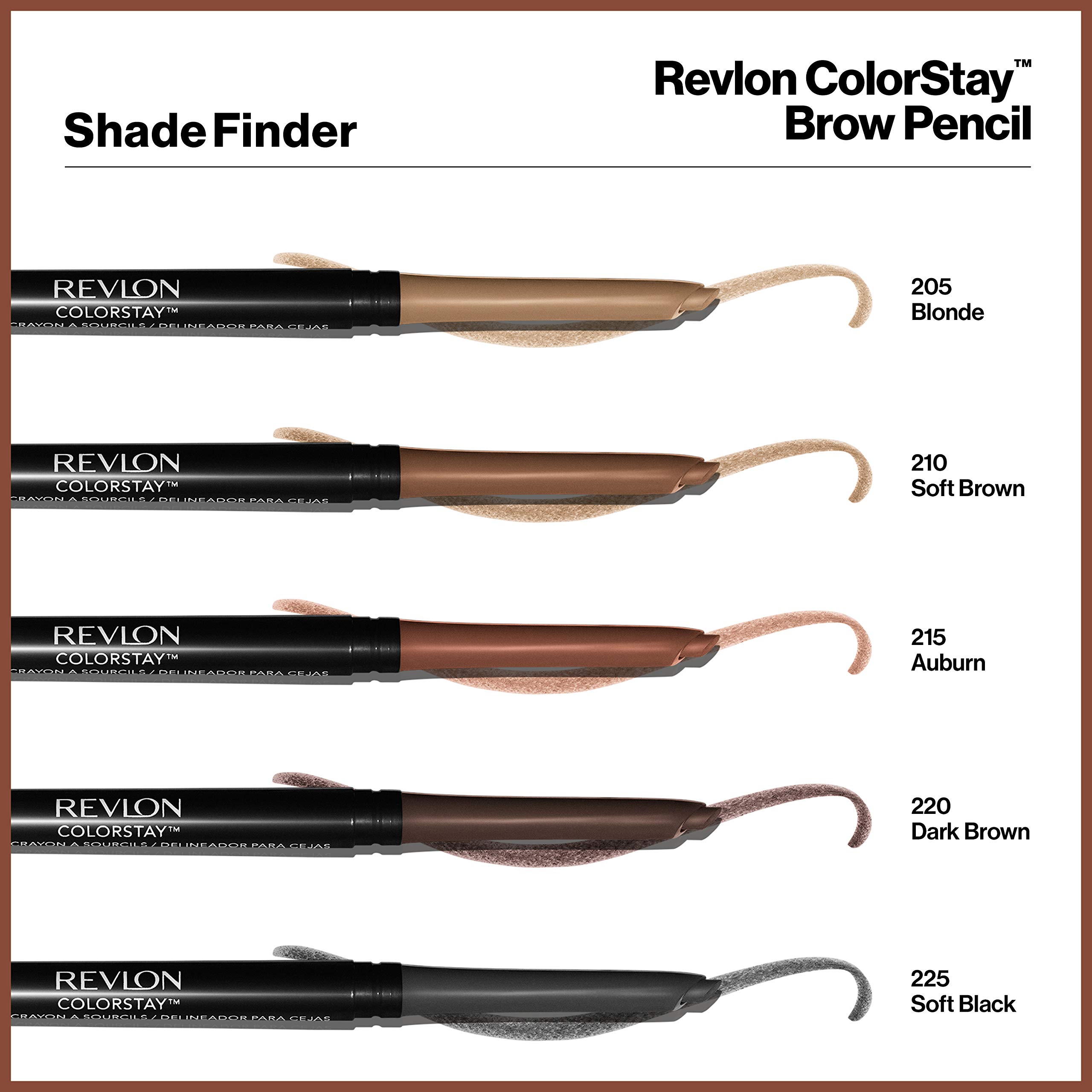Foto 4 | Lápiz de Cejas Revlon Colorstay 220 Marrón Oscuro Resistente al Agua - Venta Internacional