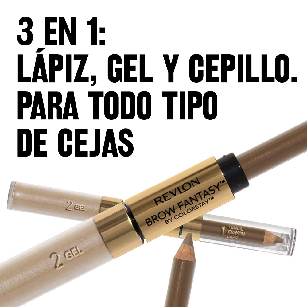 Foto 5 pulgar | Lápiz Definitorio Brow Fantasy Revlon Dark Blonde Paquete de 2 - Venta Internacional