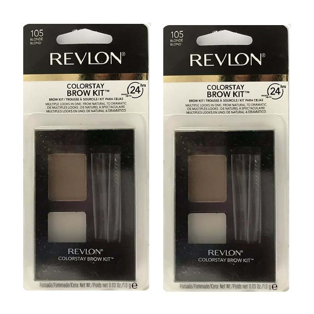 Foto 2 pulgar | Kit Para Cejas Revlon Colorstay Blonde 1052 Con 2 Cepillos (x2) - Venta Internacional.