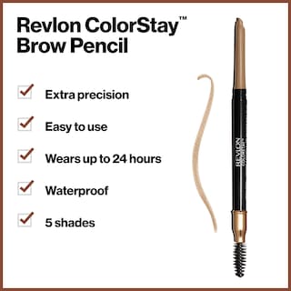 Foto 3 | Lápiz De Cejas Revlon Colorstay 205 Blonde Waterproof - Venta Internacional