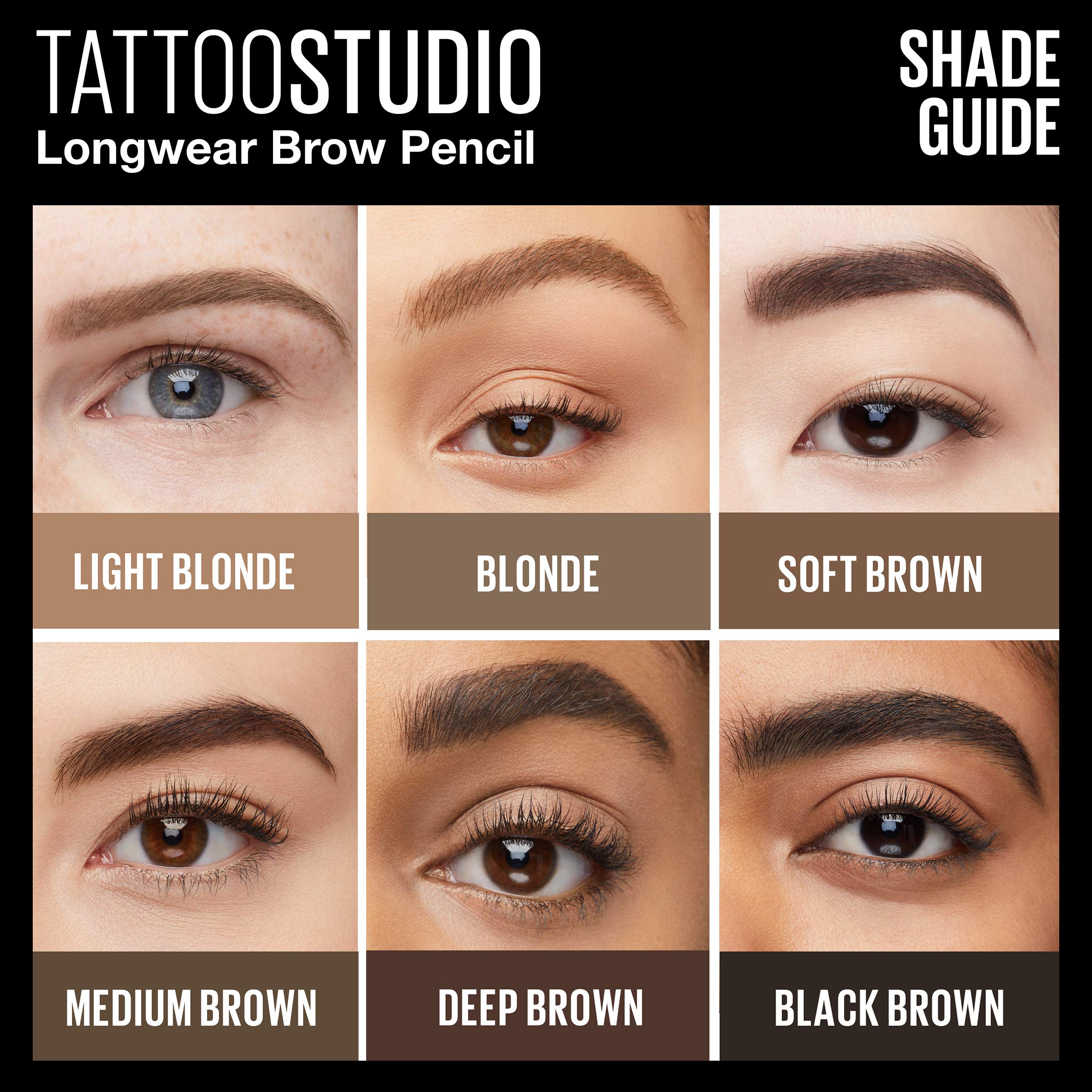 Foto 6 | Lápiz Delineador Maybelline Tattoostudio Waterproof Blonde para Cejas- Venta Internacional