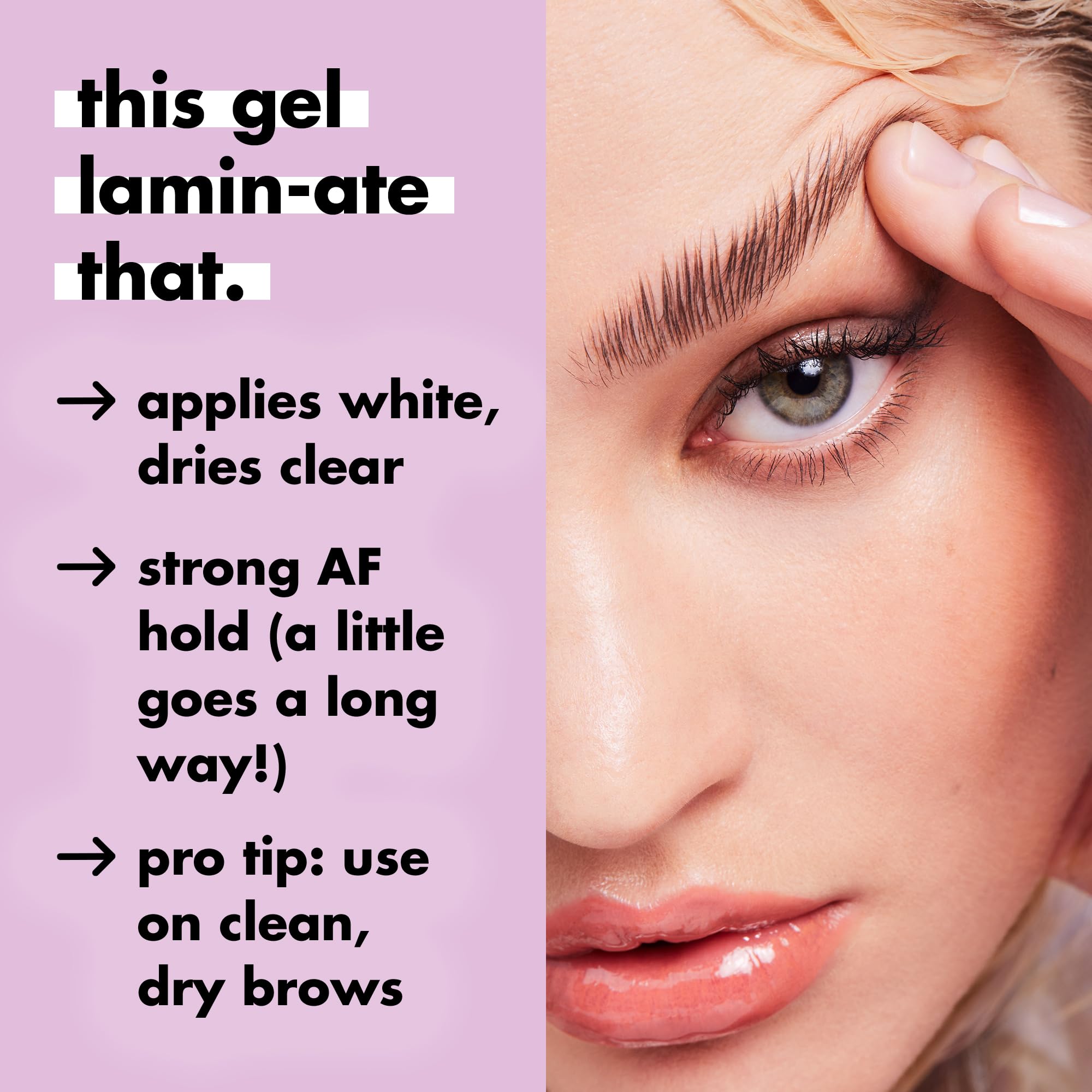 Foto 3 | Gel Laminador Para Cejas E.l.f. Fuerte De Secado Transparente Vegano - Venta Internacional