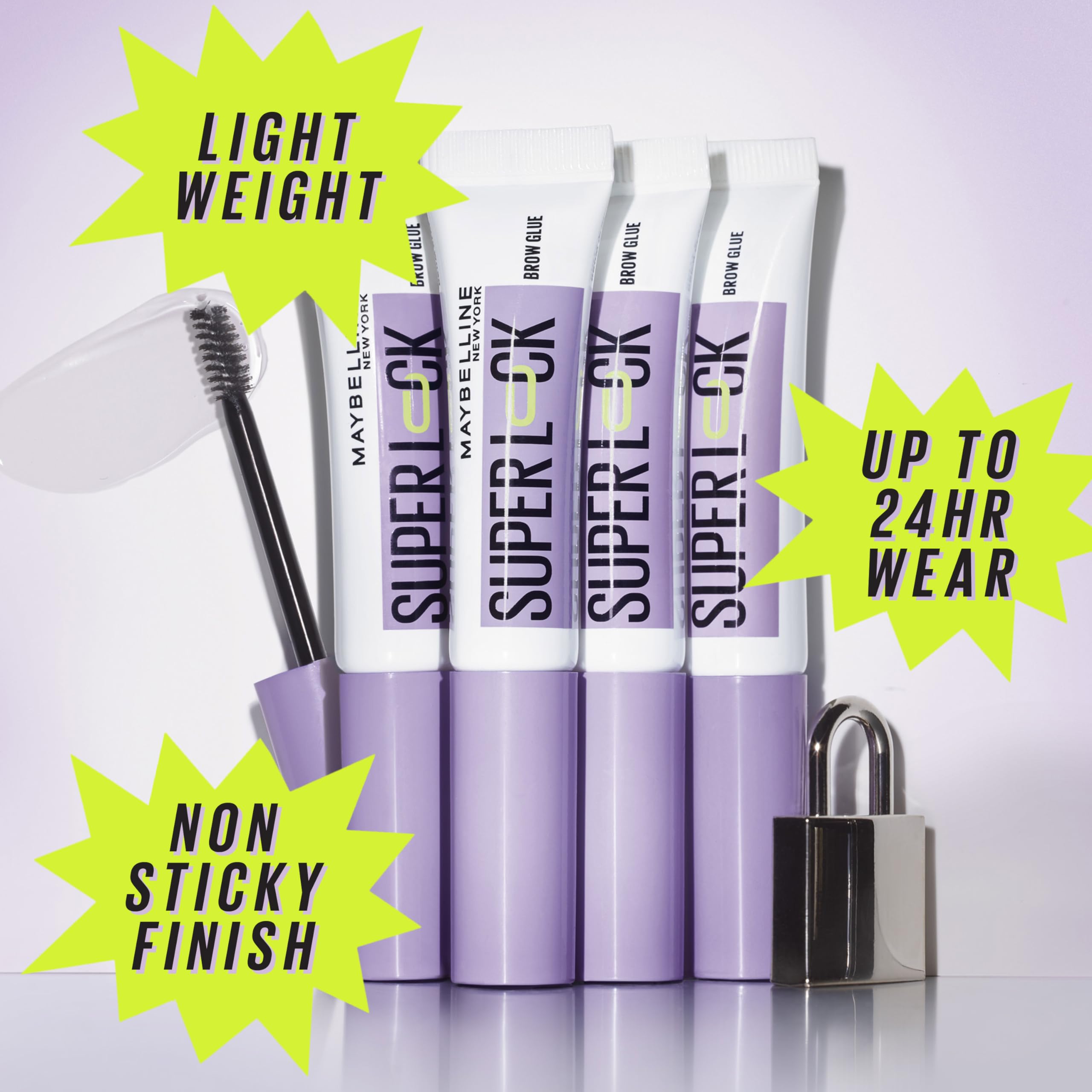 Foto 3 pulgar | Gel para Cejas Maybelline Super Lock Brow Glue Transparente 24 Horas - Venta Internacional