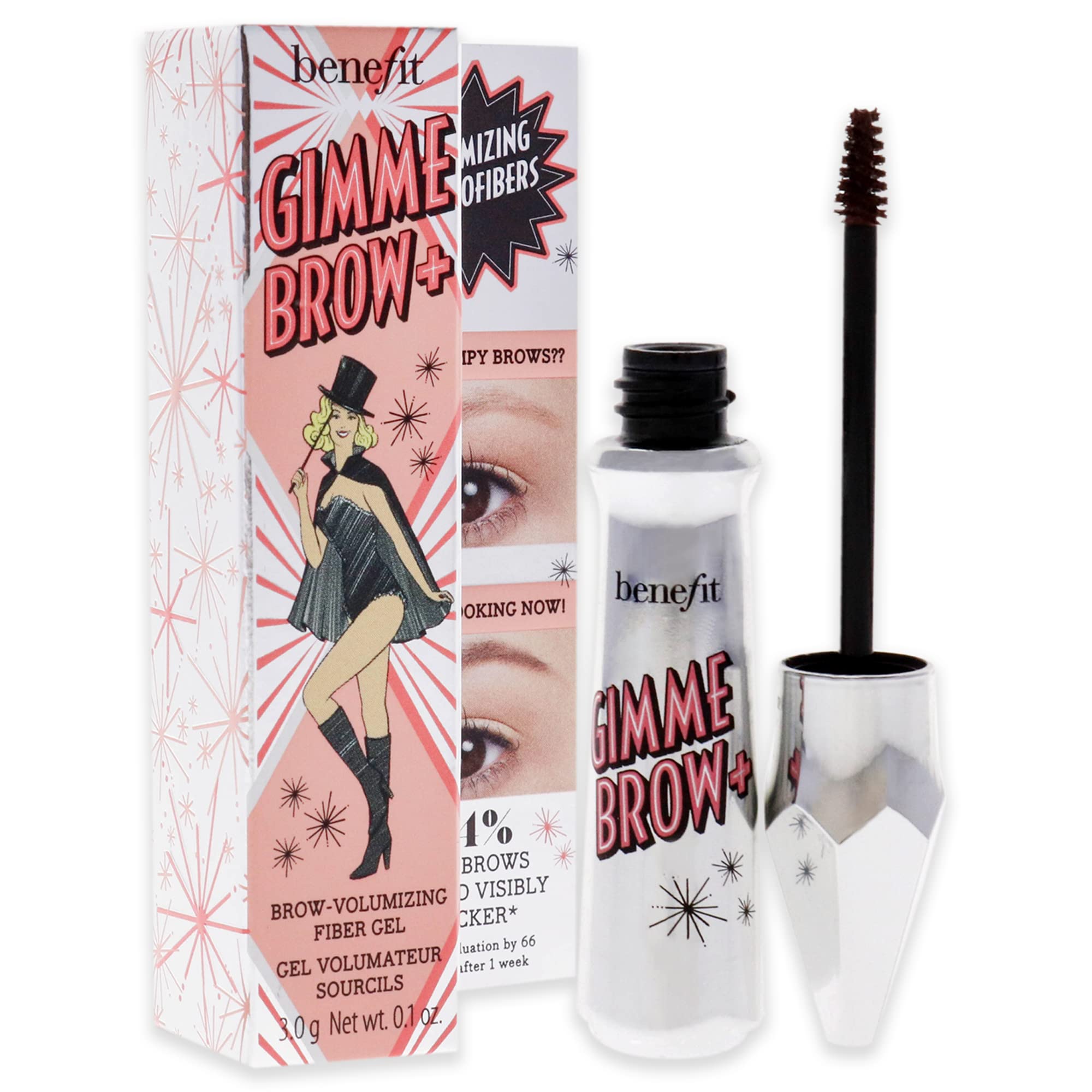 Foto 4 pulgar | Gel Para Cejas Benefit Gimme Brow, Gel Voluminizador De Fibra 3.5, Color Castaño - Venta Internacional.