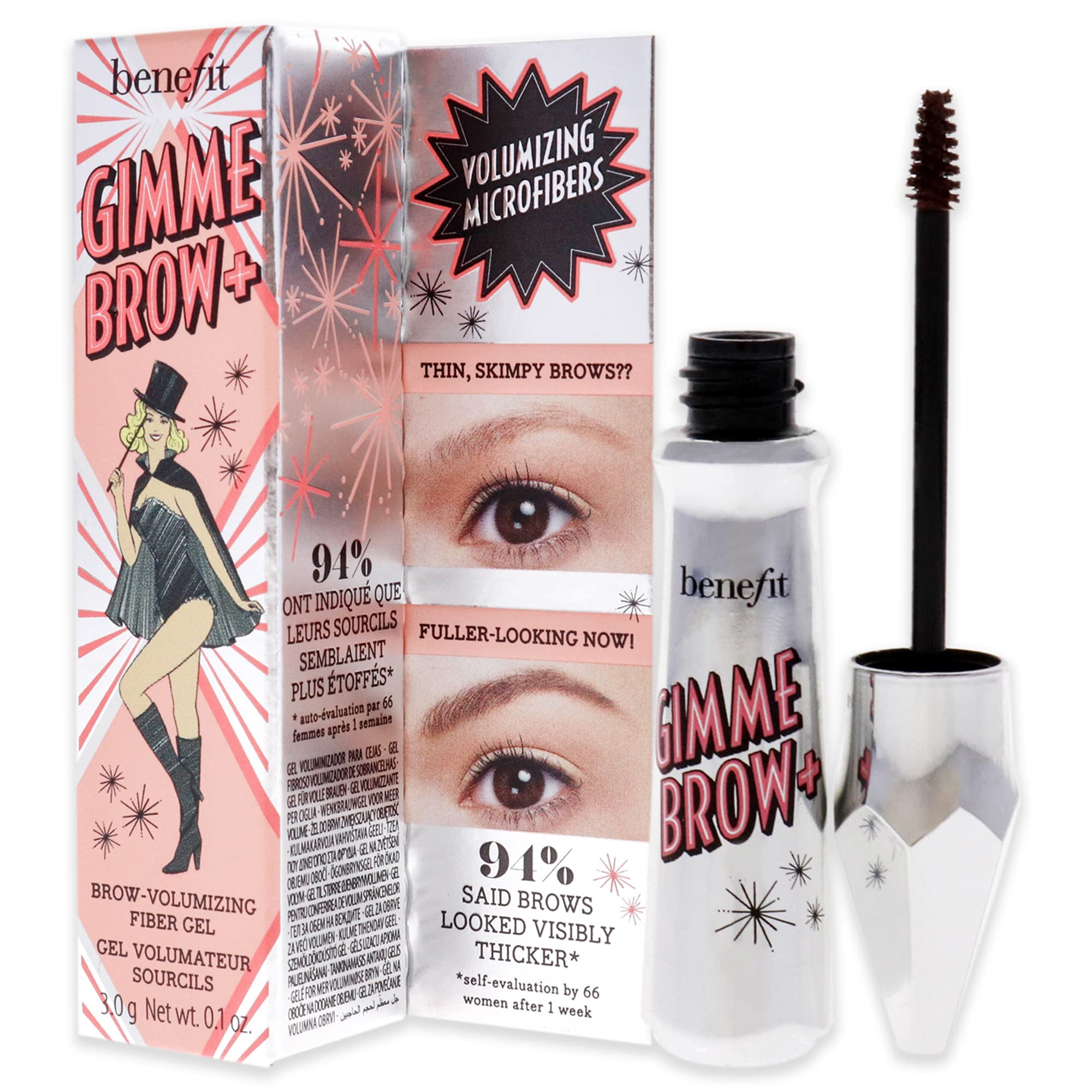 Foto 5 pulgar | Gel Para Cejas Benefit Gimme Brow, Gel Voluminizador De Fibra 3.5, Color Castaño - Venta Internacional.