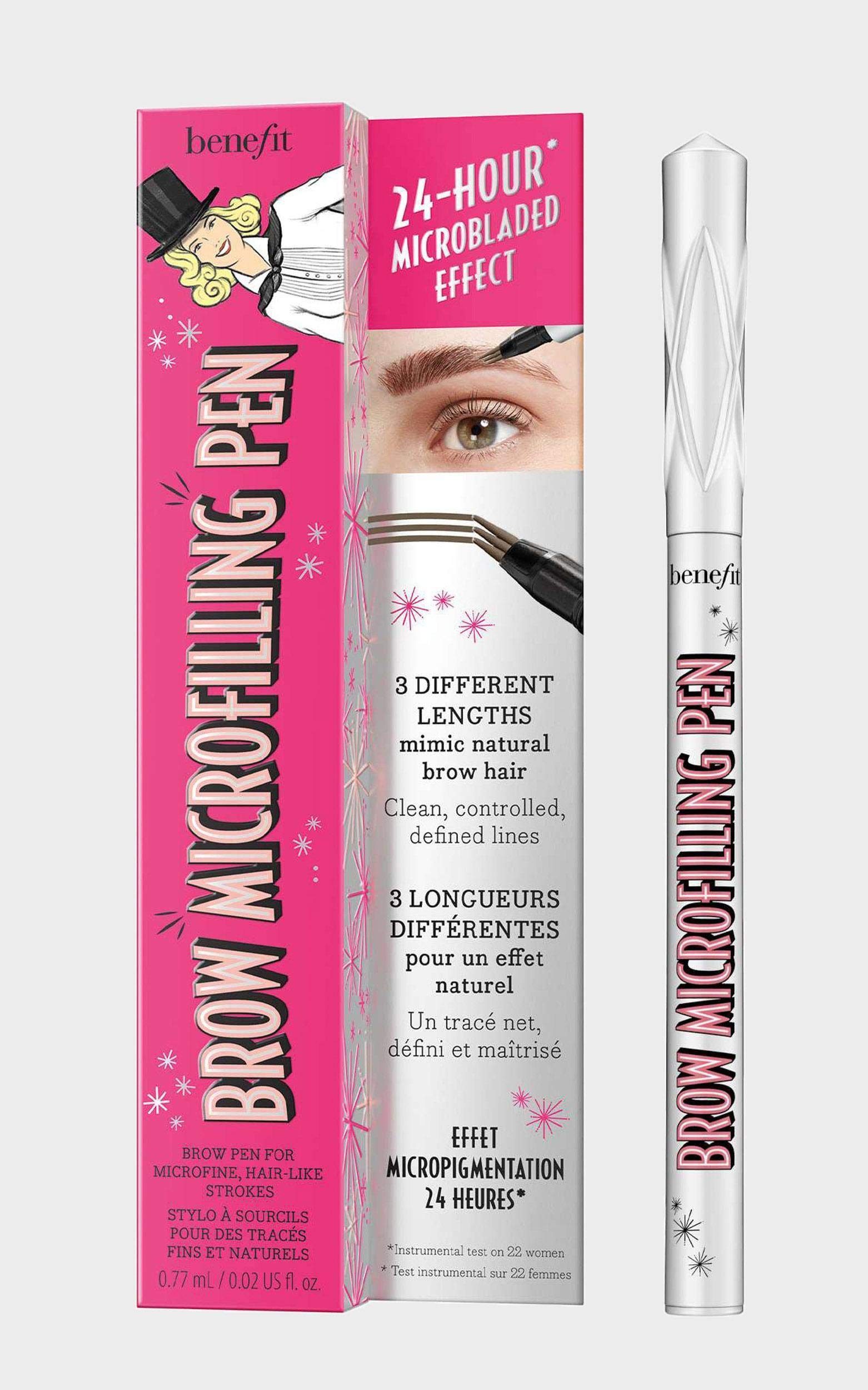 Foto 2 pulgar | Bolígrafo Para Cejas Benefit Brow Microfilling Deep Brown - Venta Internacional.