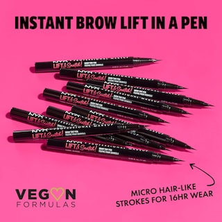 Foto 2 | Delineador para Cejas Nyx Professional Makeup Negro-Venta Internacional