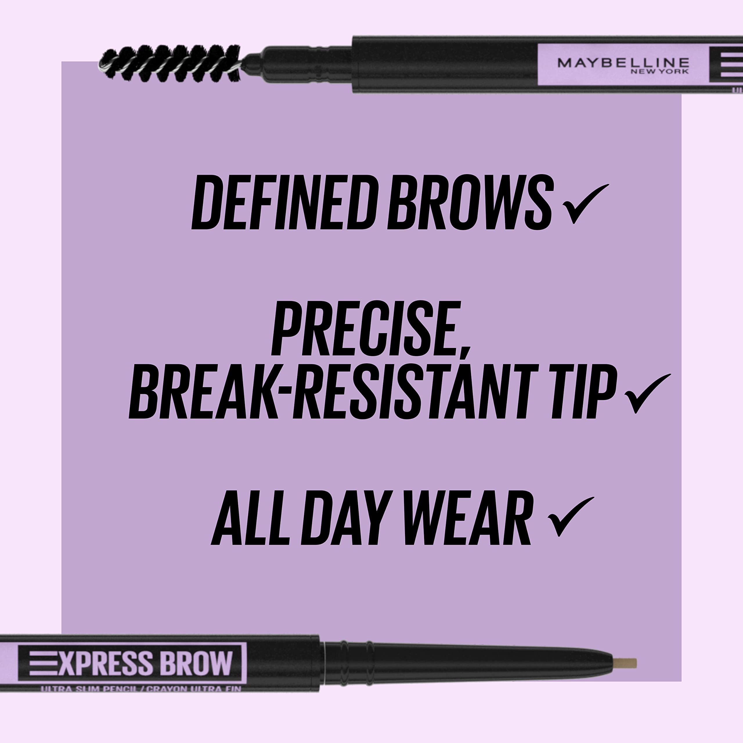 Foto 5 pulgar | Maquillaje De Cejas Maybelline Express Brow Ultra Slim Ash Brown - Venta Internacional.