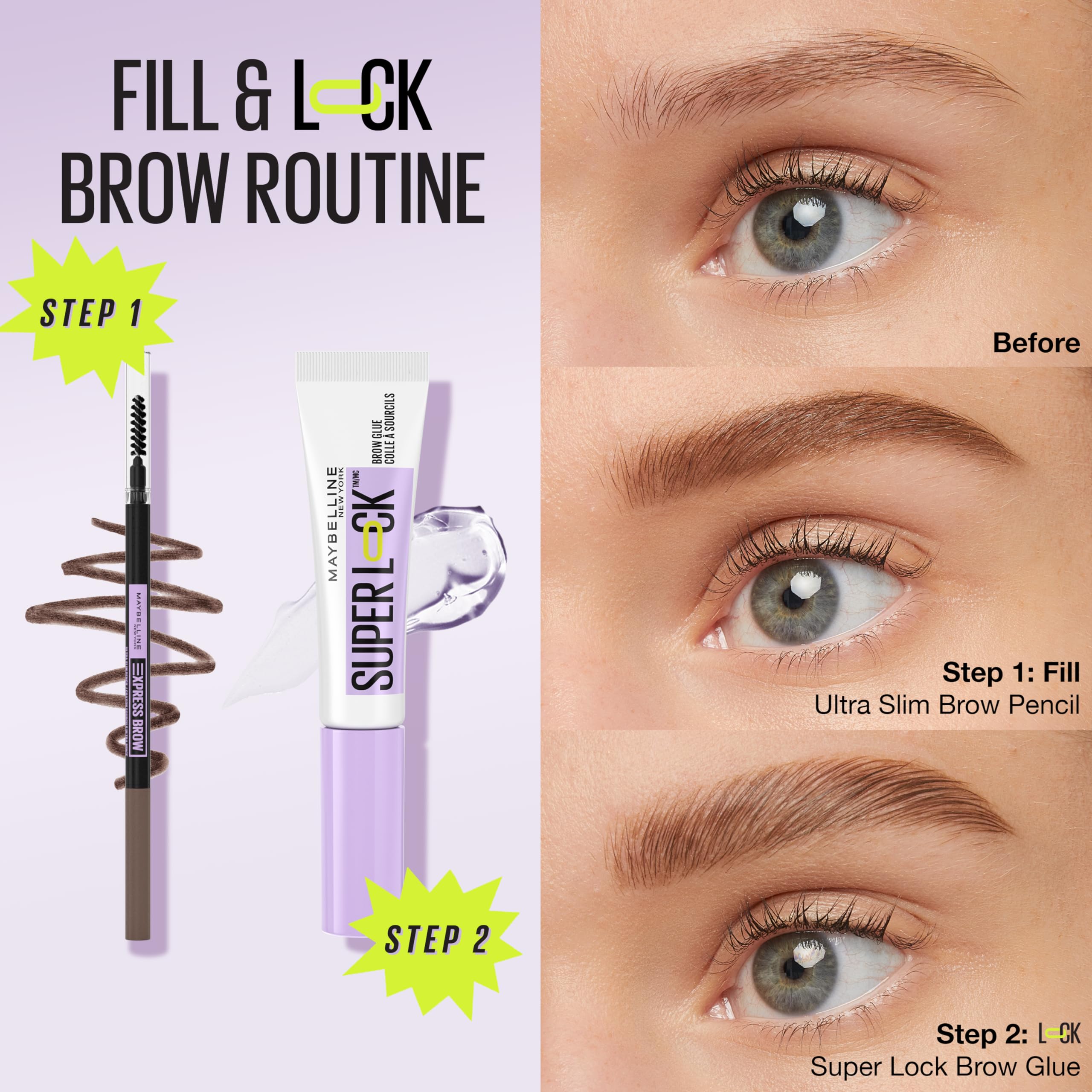 Foto 6 pulgar | Maquillaje De Cejas Maybelline Express Brow Ultra Slim Ash Brown - Venta Internacional.