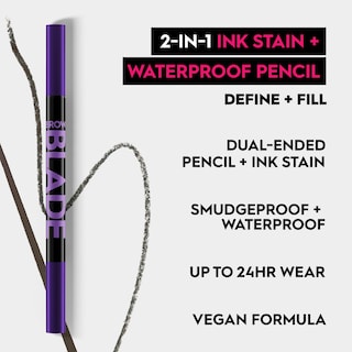 Foto 3 | Lápiz de Cejas Urban Decay Brow Blade Waterproof Blackout - Venta Internacional