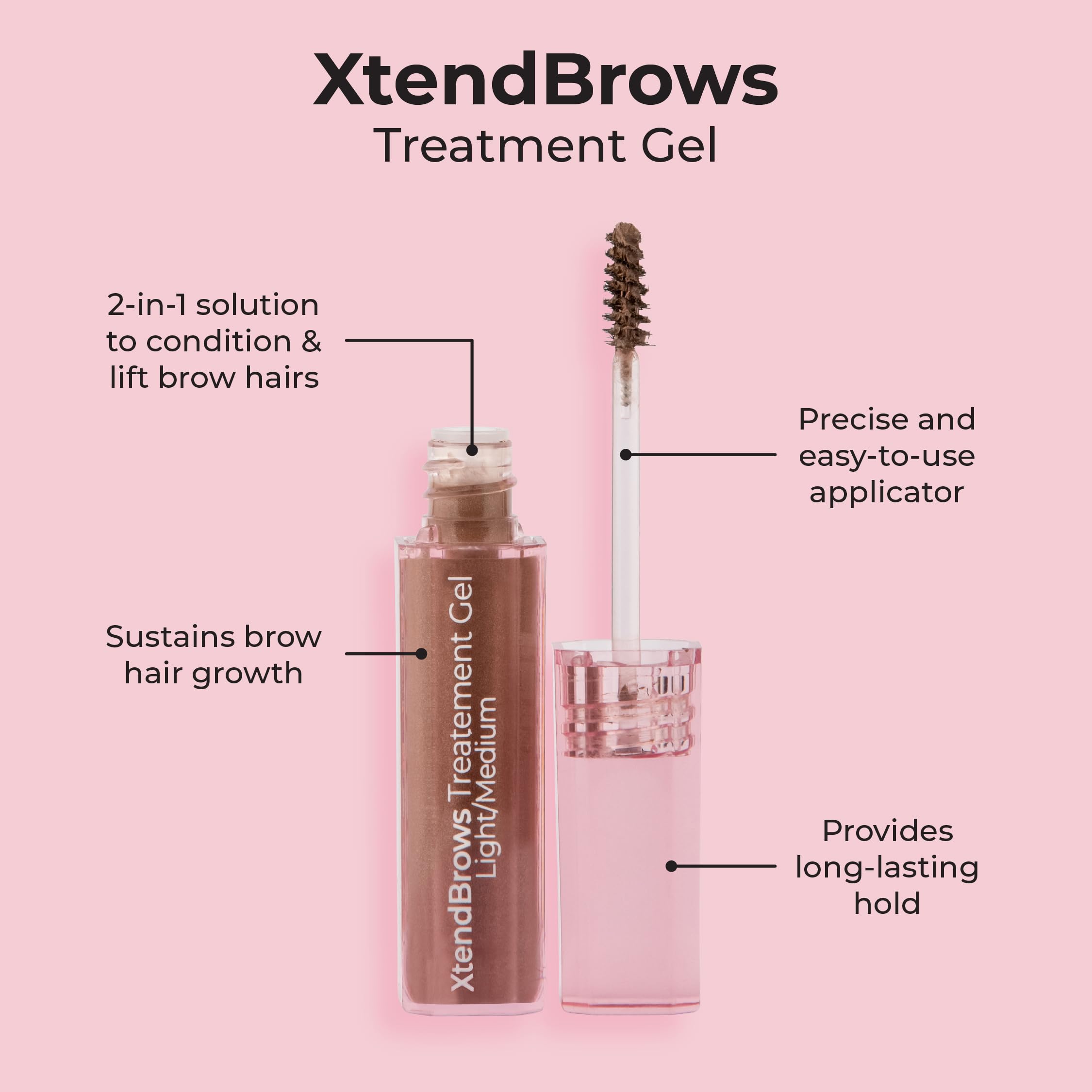 Foto 4 pulgar | Gel De Tratamiento Mcobeauty Xtendbrows Light/medium - Venta Internacional.