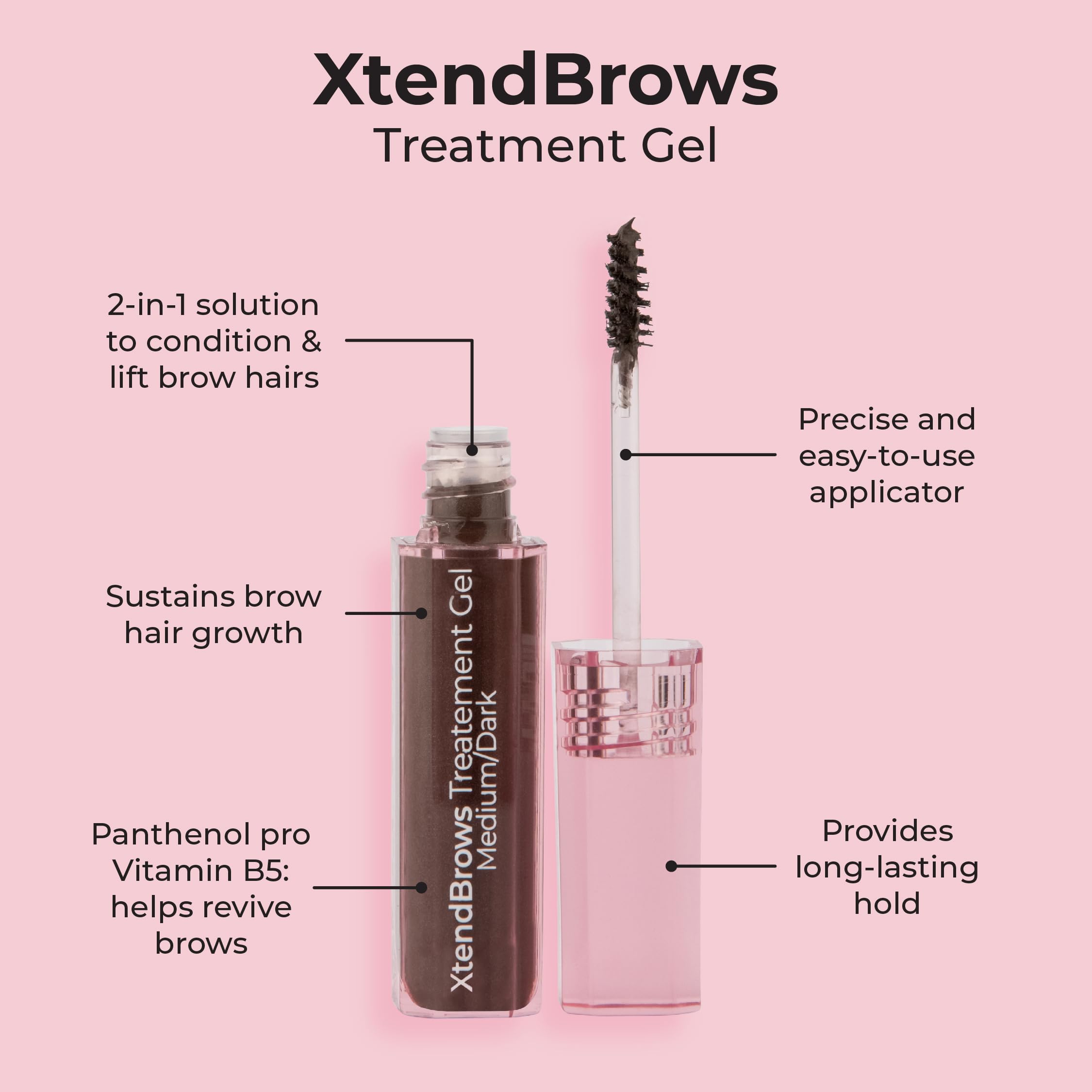 Foto 3 pulgar | Gel De Tratamiento Mcobeauty Xtendbrows Medio/oscuro - Venta Internacional.