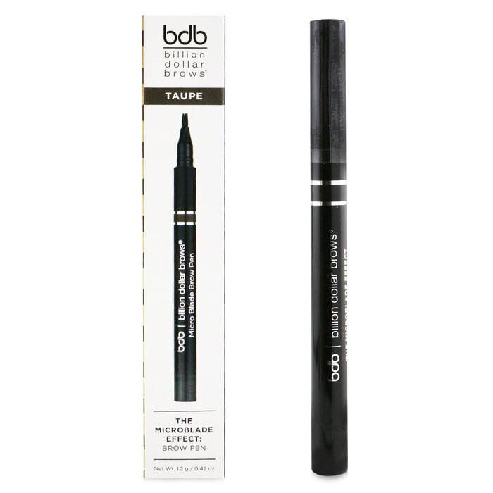 Foto 5 | Bolígrafo Para Cejas Billion Dollar Brows The Microblade Effect Taupe - Venta Internacional.