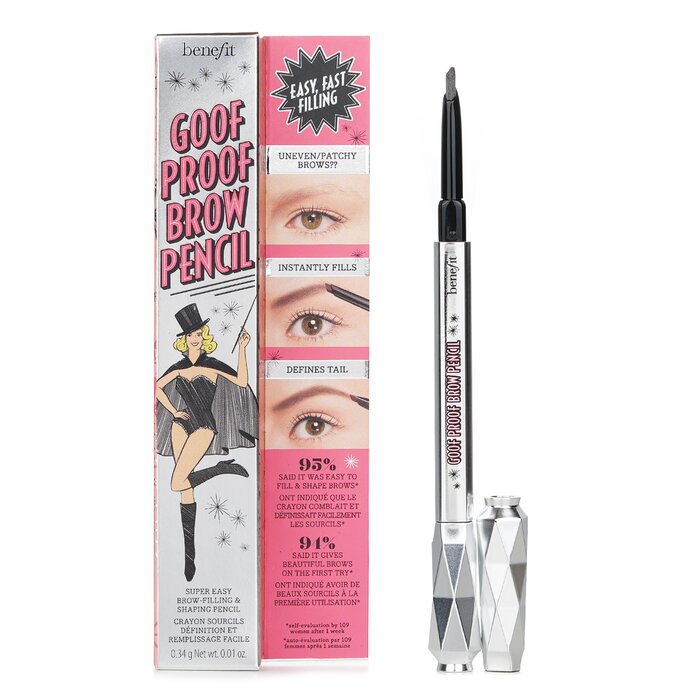 Foto 4 pulgar | Lápiz De Cejas Benefit Goof Proof #4 .5 Neutral Deep Brown - Venta Internacional.