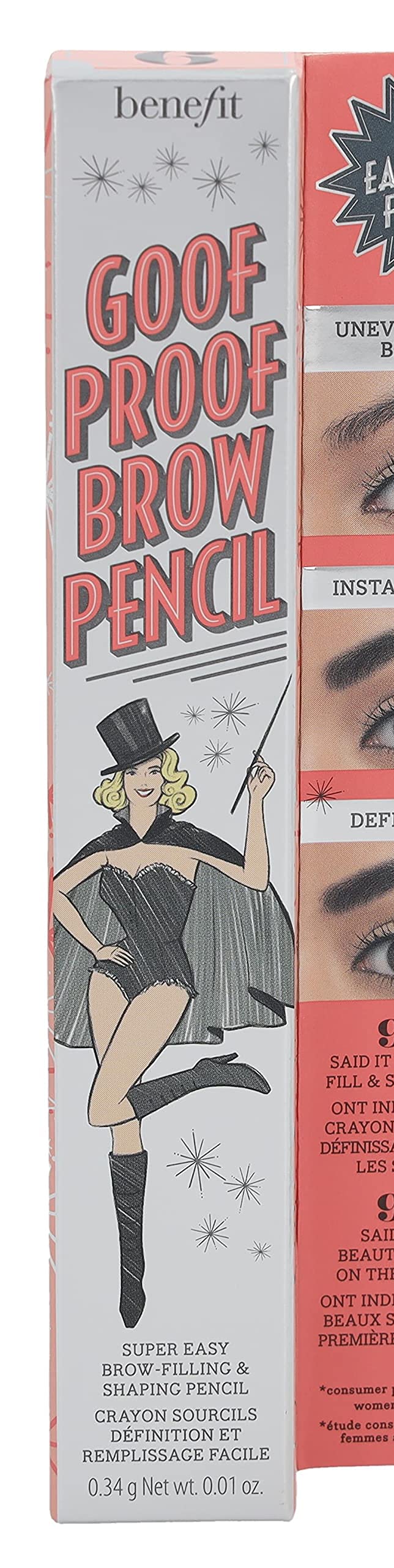 Foto 2 | Lápiz De Cejas Benefit Goof Proof No. 6 De Profundidad, 0,3 Ml, Resistente Al Agua - Venta Internacional.