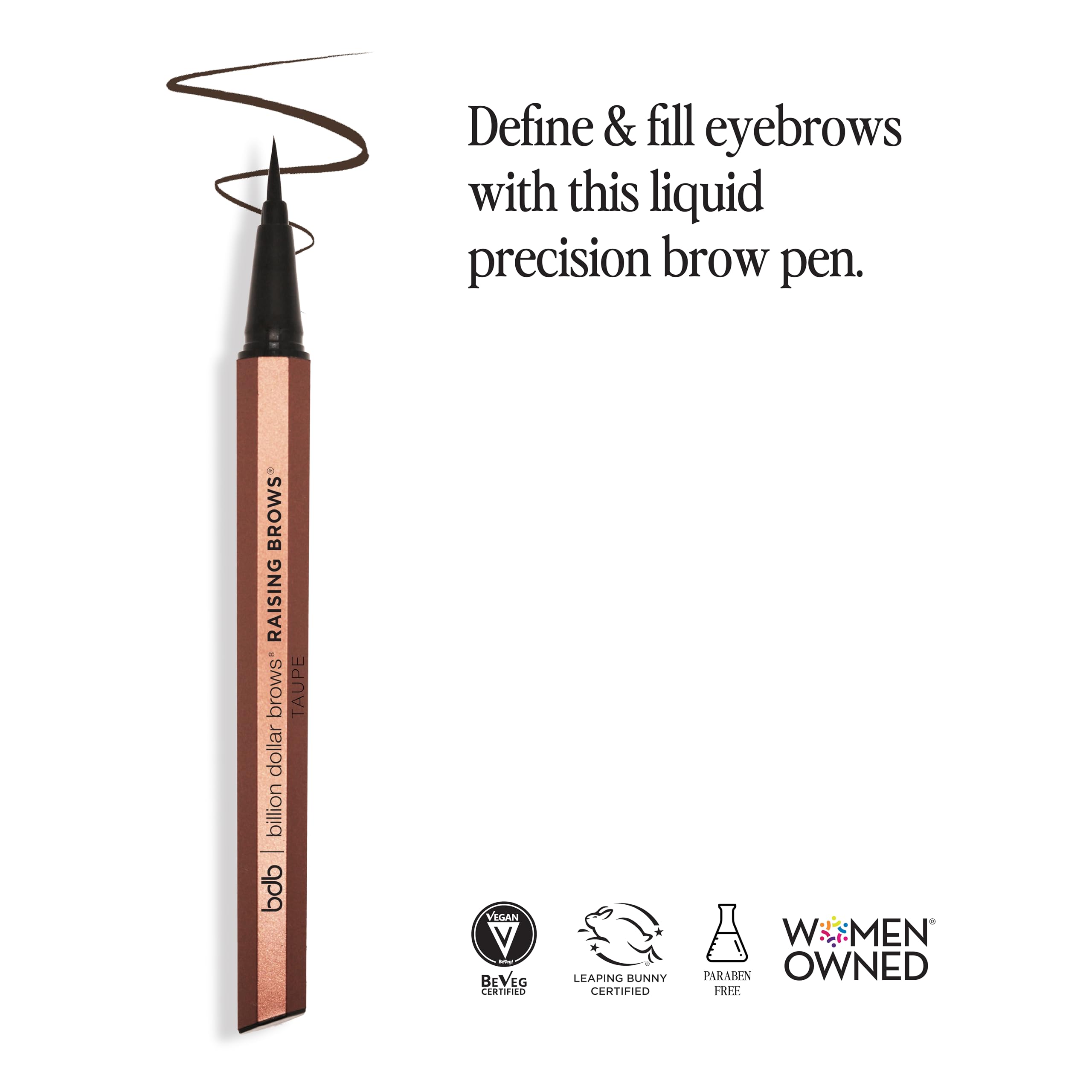 Foto 4 pulgar | Bolígrafo Para Cejas Billion Dollar Brows Raising Brow Taupe - Venta Internacional.