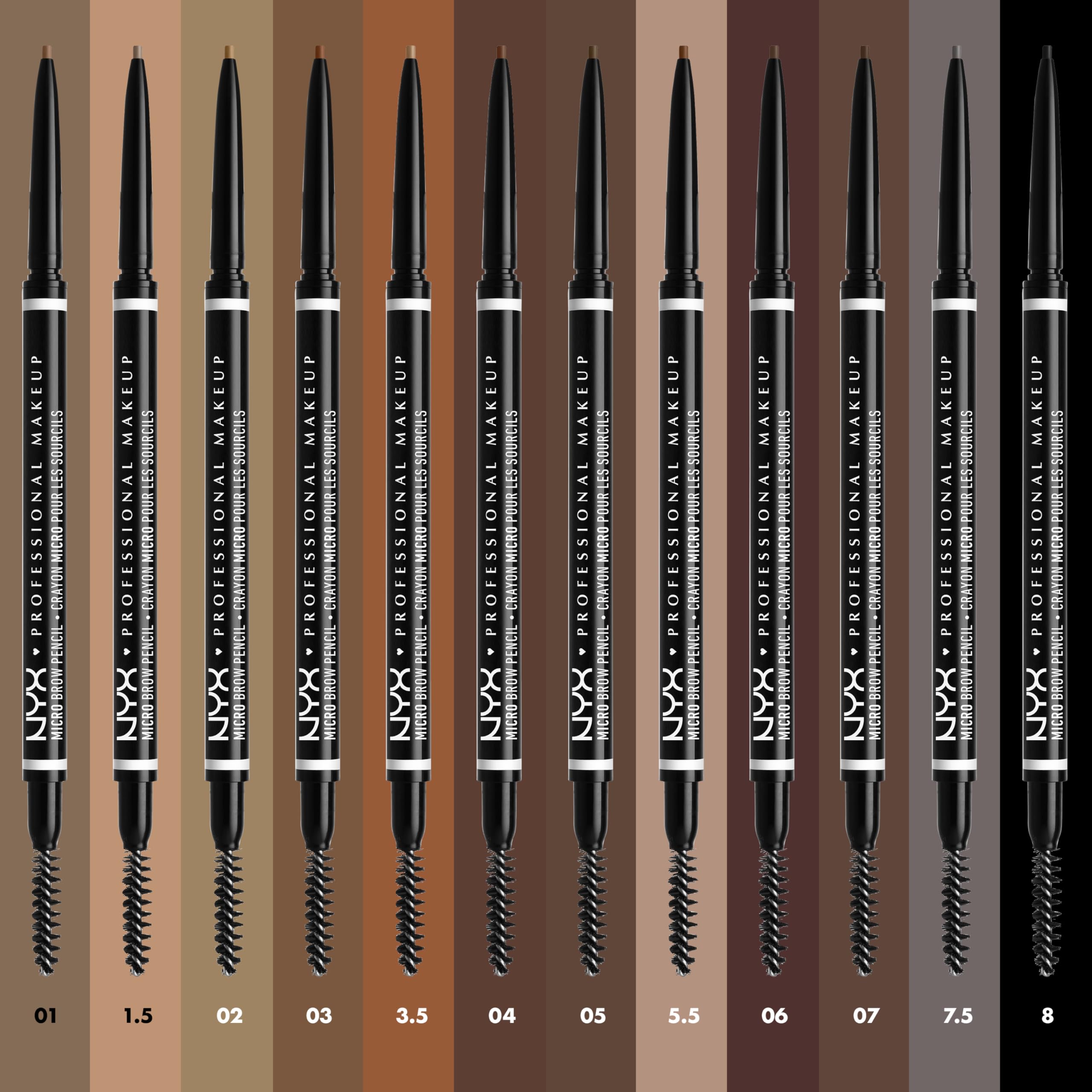 Foto 6 pulgar | Lápiz De Cejas Nyx Professional Makeup Micro Brow - Ash Brown - Venta Internacional.