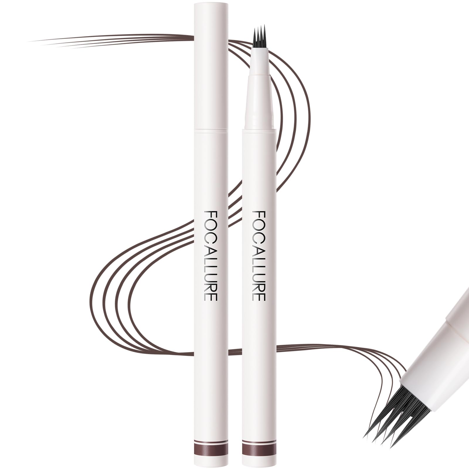 Bolígrafo Líquido Para Cejas Focallure Fluffmax Tinted Deep Brown - Venta Internacional. $482
