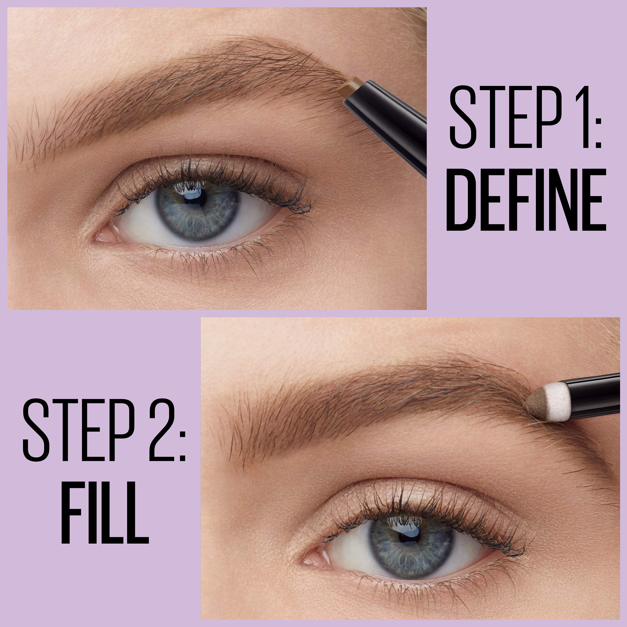 Foto 4 pulgar | Lápiz Y Polvo Para Cejas Maybelline Express Brow Medium Brown - Venta Internacional.