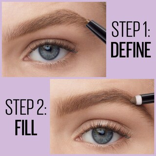 Foto 3 | Lápiz Y Polvo Para Cejas Maybelline Express Brow Medium Brown - Venta Internacional.