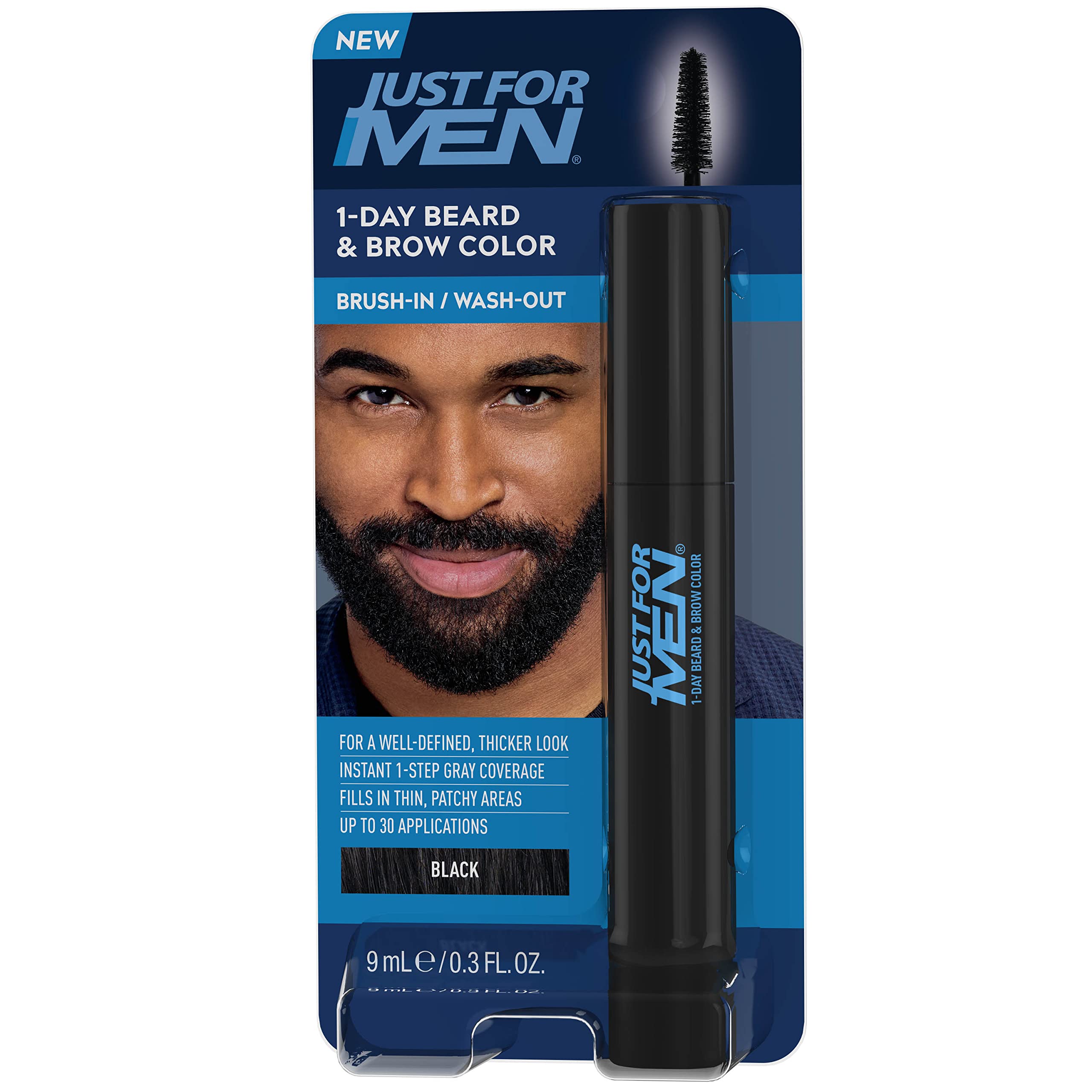 Foto 2 pulgar | Color Para Barba Y Cejas Solo Para Hombres, Negro De 1 Día, 30 Aplicaciones - Venta Internacional.