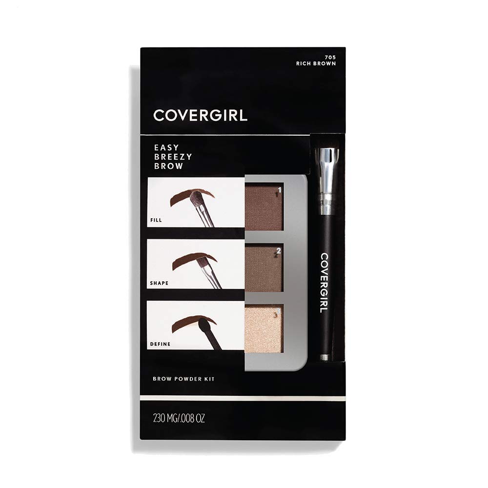 Kit De Polvos Para Cejas Covergirl Easy Breezy Con Brocha Sin Crueldad - Venta Internacional.