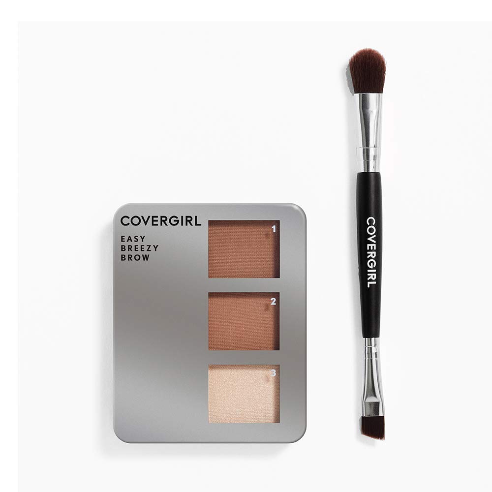 Foto 3 pulgar | Kit De Polvos Para Cejas Covergirl Easy Breezy Con Brocha Sin Crueldad - Venta Internacional.