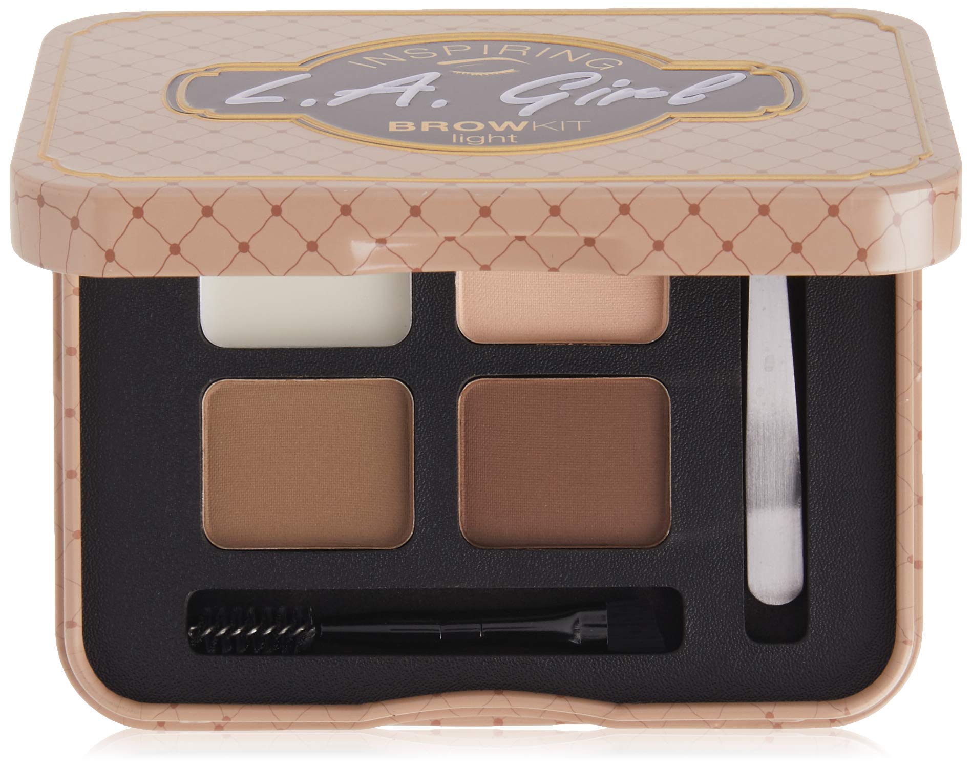 Kit Para Cejas L.a. Girl Inspiring Light And Bright Con Pinzas Ges341 - Venta Internacional.