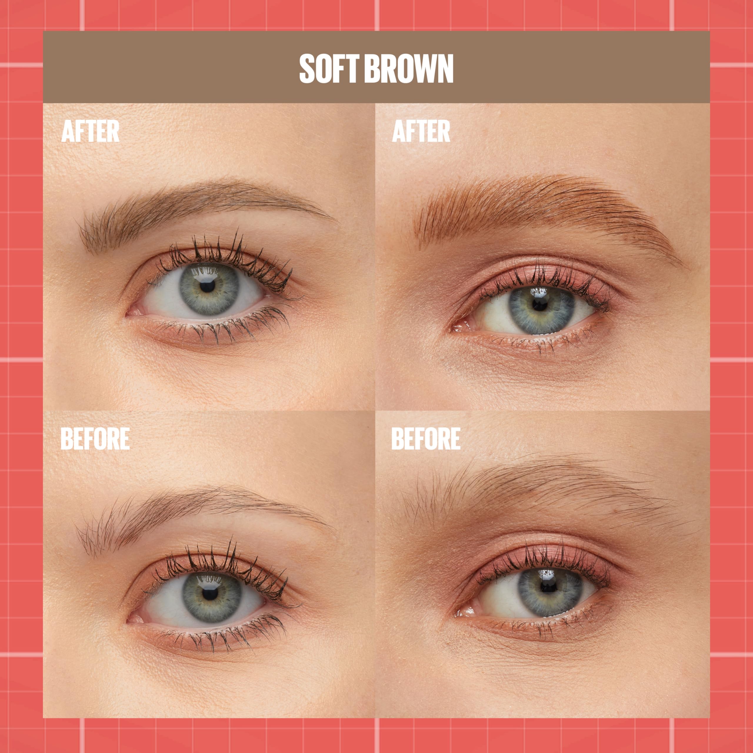 Foto 5 | Maquillaje De Cejas Maybelline Build-a-brow 2 En 1 Soft Brown - Venta Internacional.