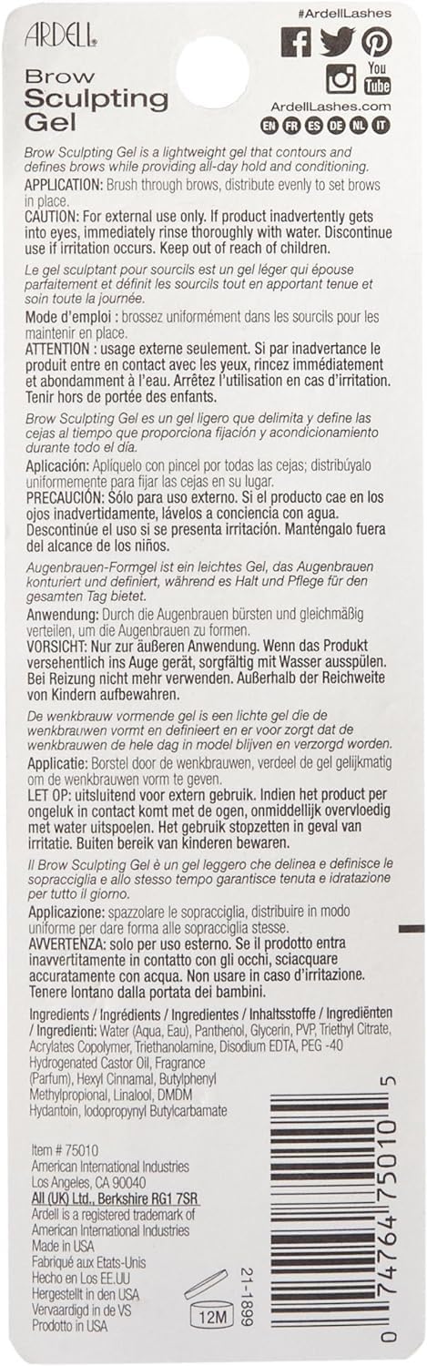 Foto 3 | Gel Para Esculpir Cejas Ardell Clear, 7 Ml, Fijación Durante Todo El Día - Venta Internacional.