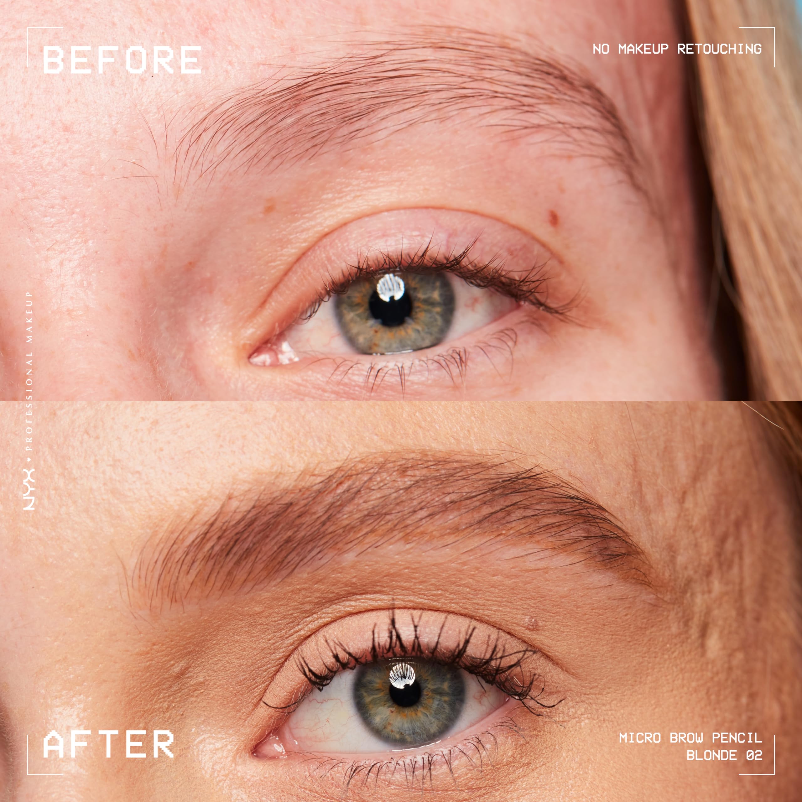 Foto 4 pulgar | Lápiz De Cejas Nyx Professional Makeup Micro Brow - Blonde - Venta Internacional.