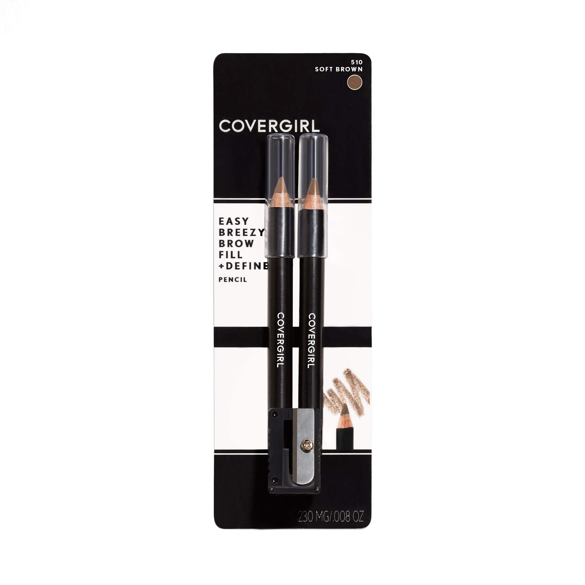 Foto 3 pulgar | Lápiz Para Cejas Covergirl Easy Breezy Brow Fill + Define, Paquete De 2 - Venta Internacional.