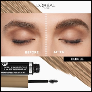 Foto 2 | Máscara Para Cejas L'oreal Paris Infallible Voluminizing 24h Wear 7.0 Blonde - Venta Internacional.