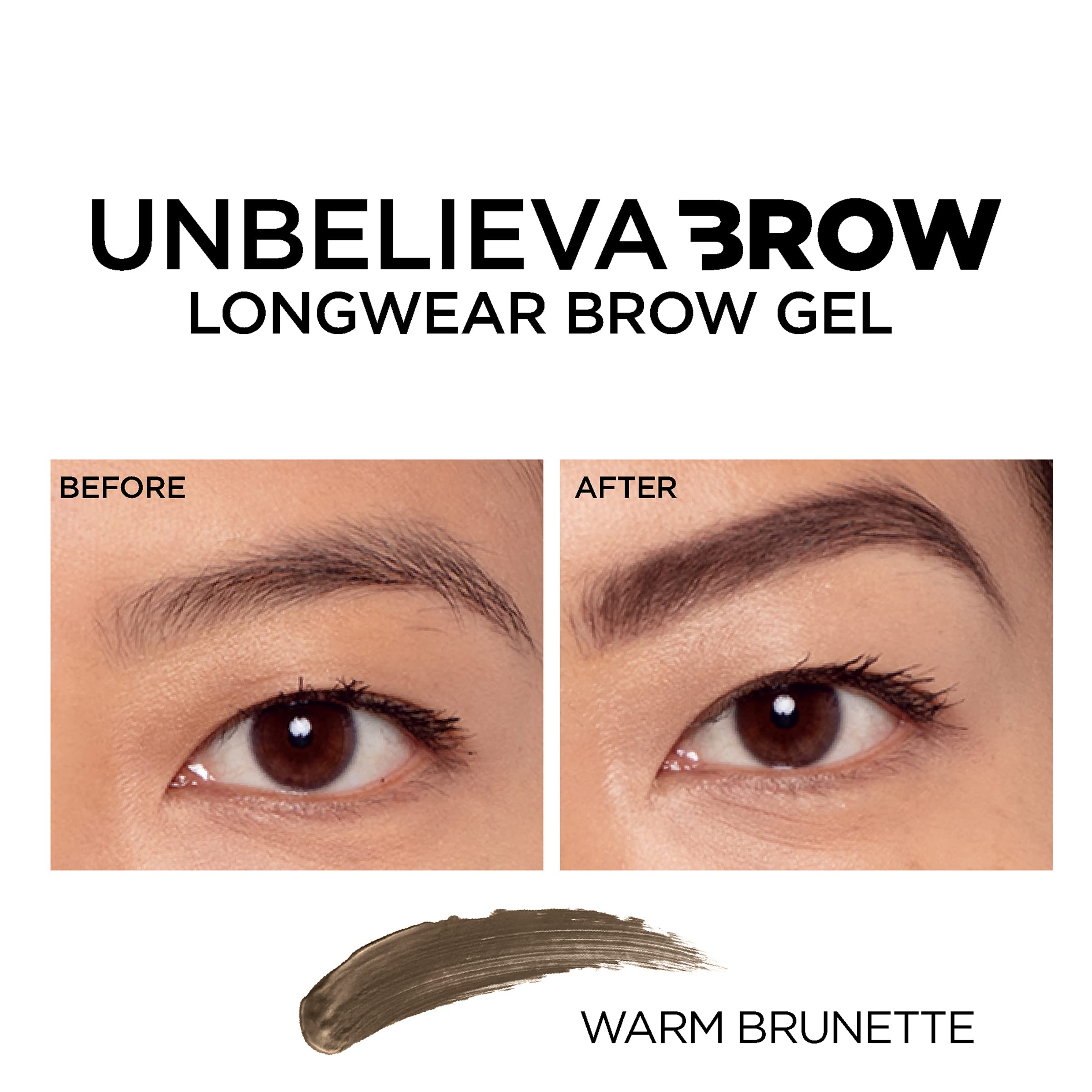 Foto 5 pulgar | Gel Para Cejas L'oreal Paris Unbelieva-brow, Impermeable Y Cálido, Morena - Venta Internacional.