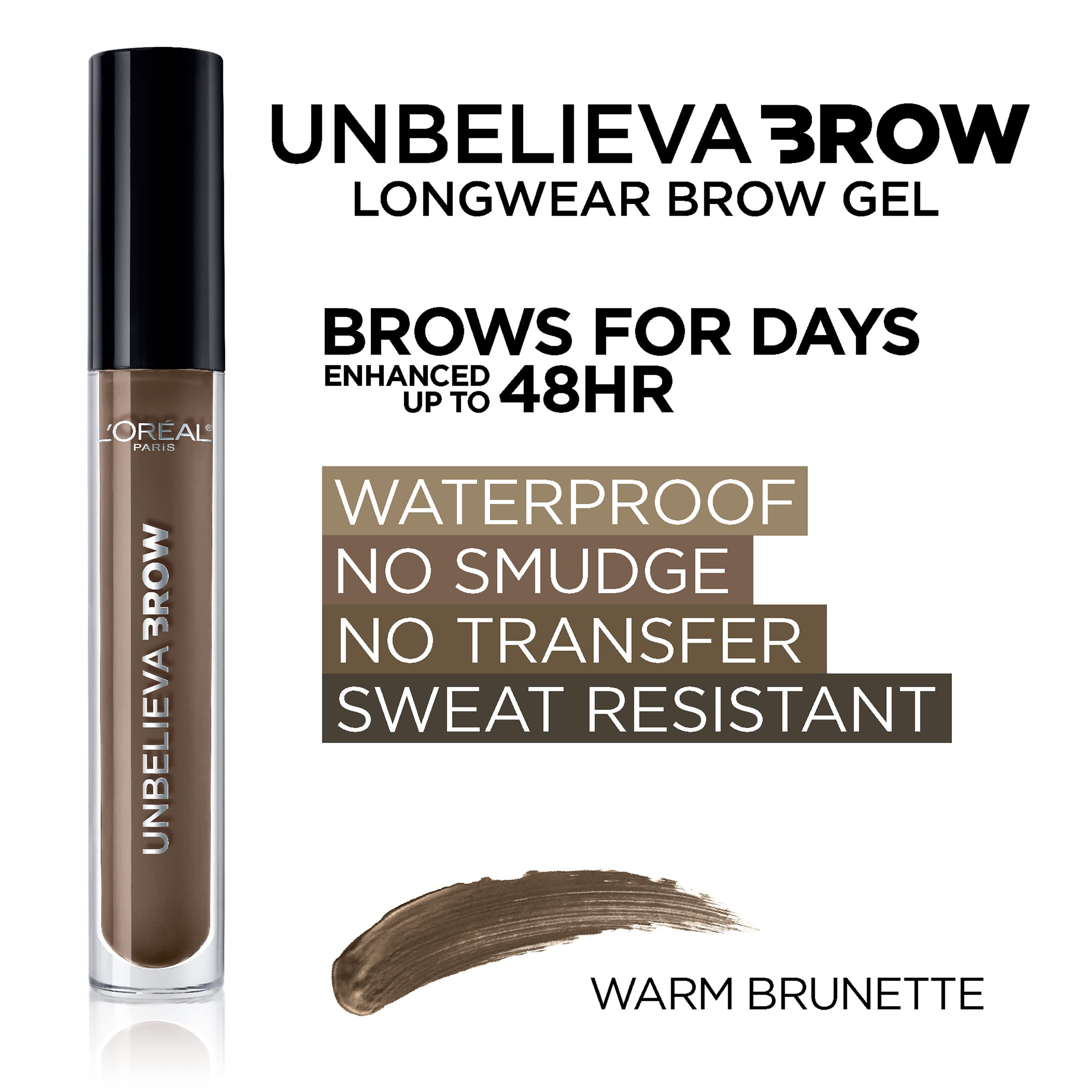 Foto 5 | Gel Para Cejas L'oreal Paris Unbelieva-brow, Impermeable Y Cálido, Morena - Venta Internacional.