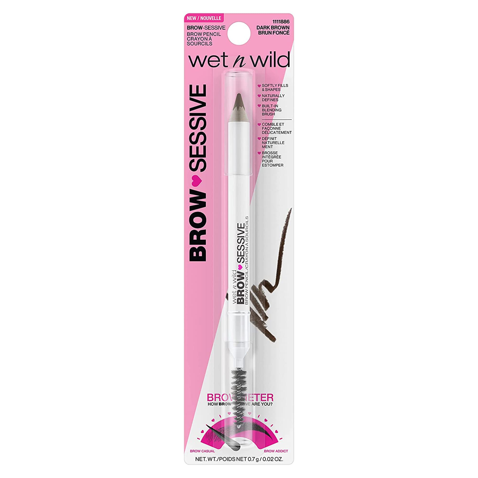 Foto 7 pulgar | Lápiz Para Cejas Wet N Wild Brow-sessive Ultraprecise - Marrón Oscuro - Venta Internacional.