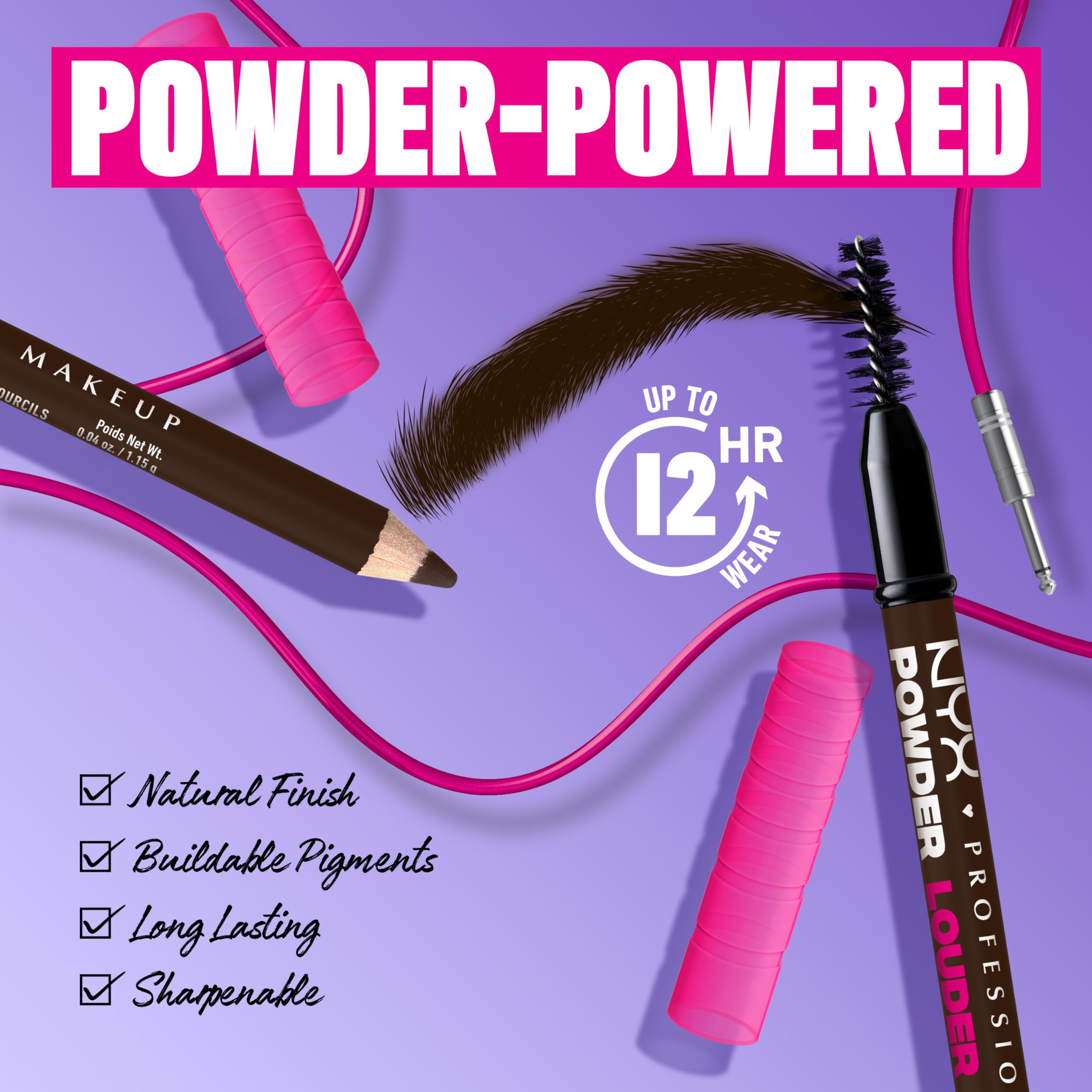 Foto 6 pulgar | Lápiz De Cejas Nyx Professional Makeup Brow Powder Louder - Venta Internacional.