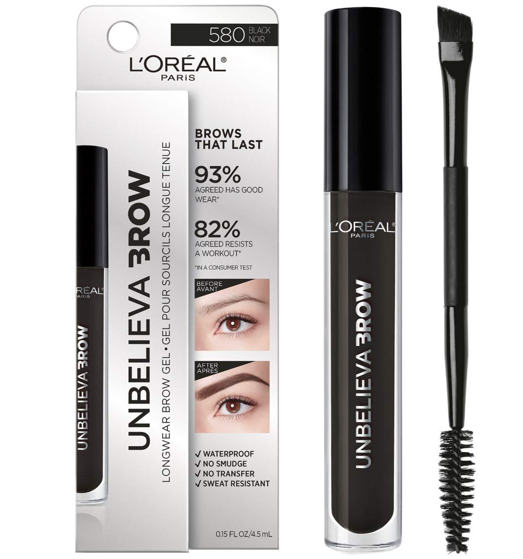 Gel Para Cejas L'oreal Paris Unbelieva-brow Waterproof, Negro, 4,5 Ml - Venta Internacional.