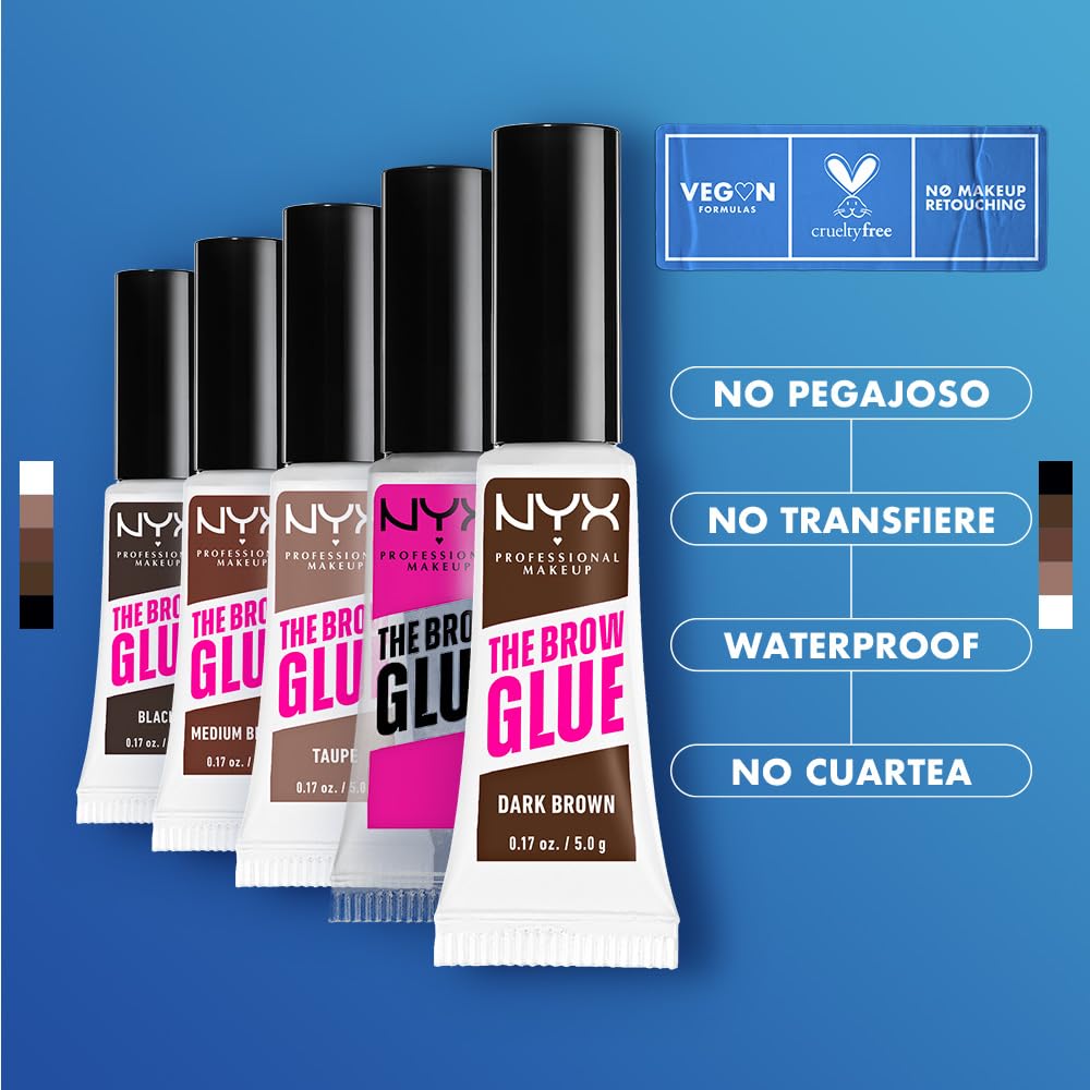 Foto 5 pulgar | Gel Para Cejas Nyx Professional Makeup The Brow Glue Taupe - Venta Internacional.