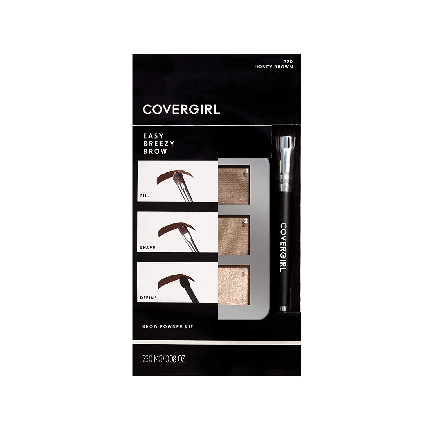 Kit De Polvos Para Cejas Covergirl Easy Breezy Con Brocha, 100% Libre De Crueldad Animal - Venta Internacional.