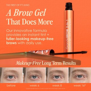 Foto 5 | Gel Y Sérum Para Cejas Grandebrow 2 En 1, Teñido En Color Topo - Venta Internacional.