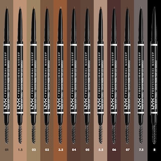 Foto 5 | Lápiz De Cejas Nyx Professional Makeup Micro Brow Black - Venta Internacional.