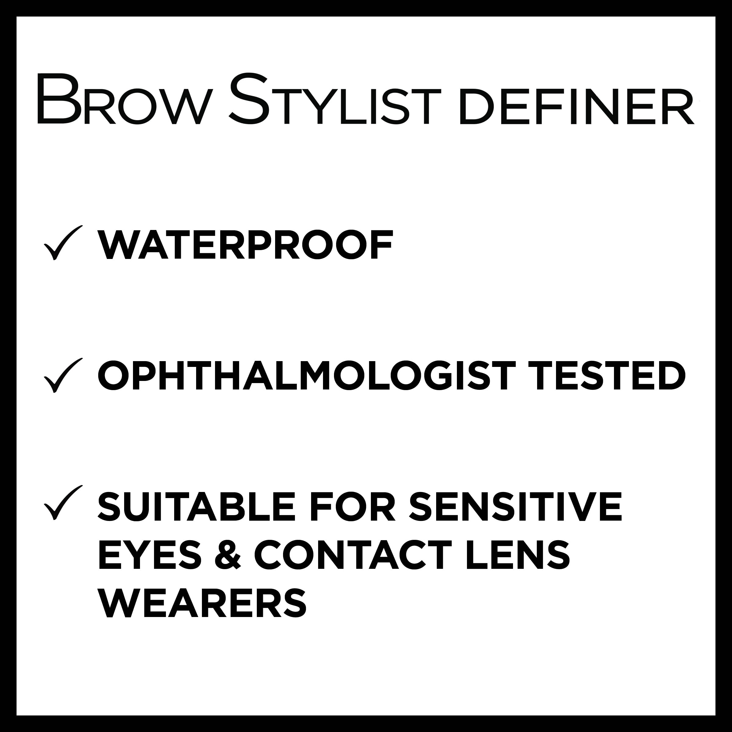 Foto 5 | Lápiz De Cejas L'oreal Paris Brow Definer Waterproof Black - Venta Internacional.