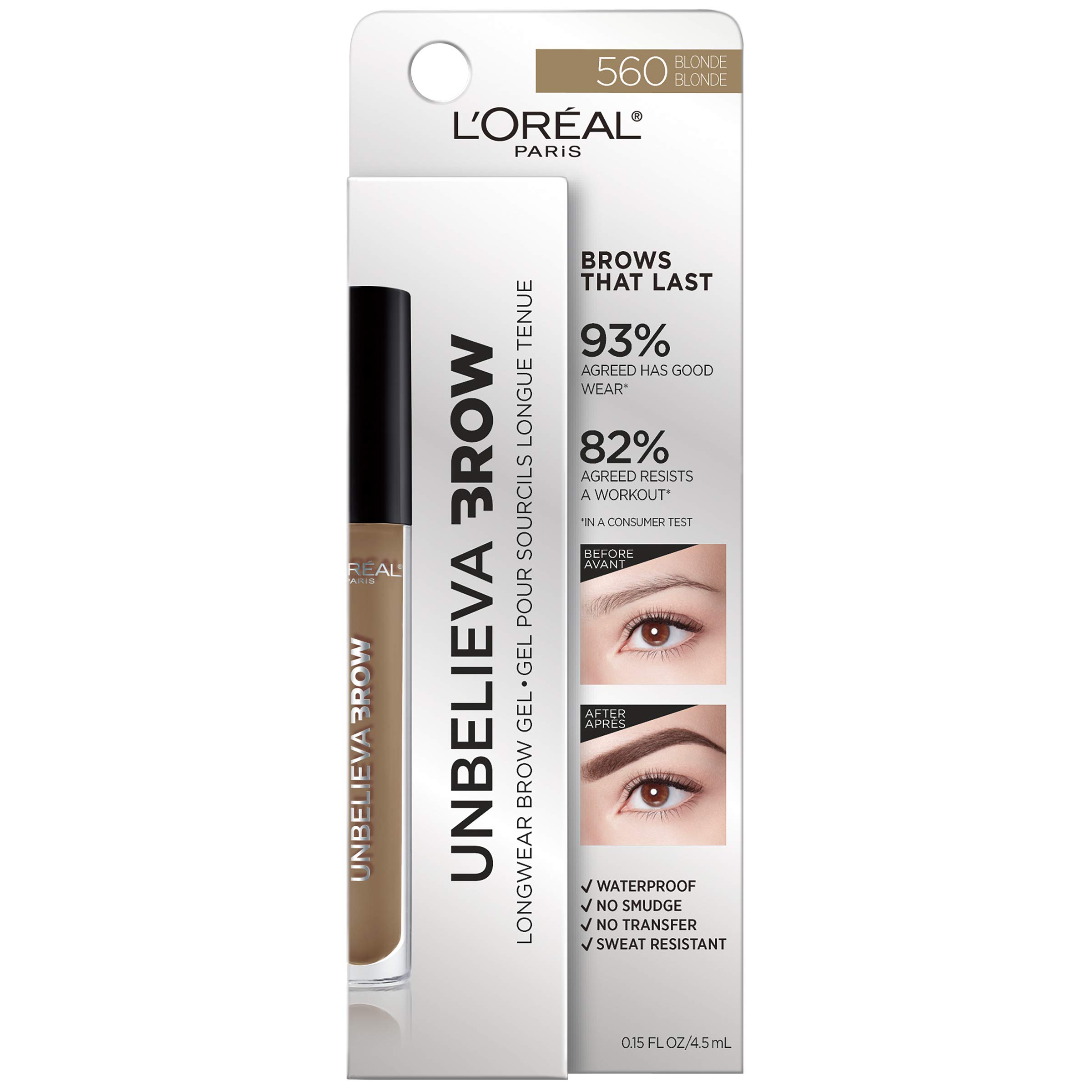 Foto 3 pulgar | Gel Para Cejas L'oreal Paris Unbelieva-brow Waterproof Blonde 4,5 Ml - Venta Internacional.