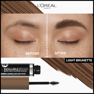Foto 2 | Máscara Para Cejas L'oreal Paris, Infalible, Voluminizadora, 24 Horas, 6 Ml - Venta Internacional.