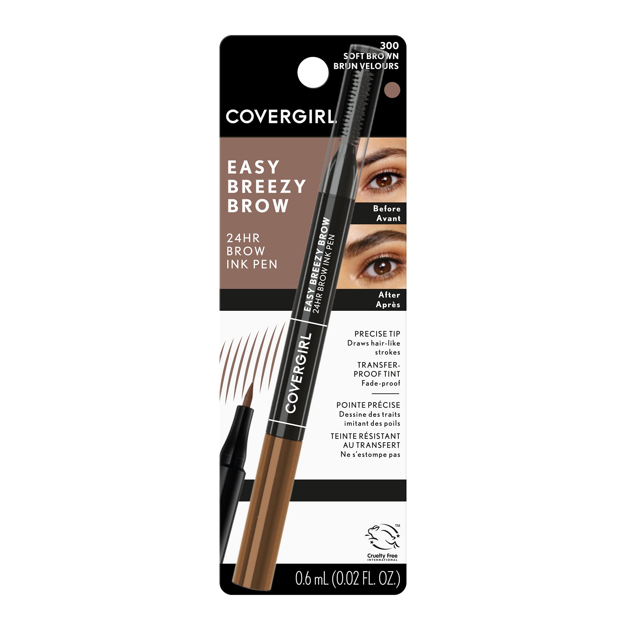 Foto 4 pulgar | Bolígrafo Para Cejas Covergirl Easy Breezy Brow 24hr Brow Ink Pen™ - Venta Internacional.